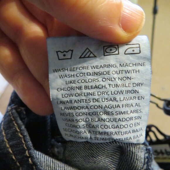 Baby Wrangler Jeans Blue Jean Overalls 0-3mts working pockets metal hardware - Picture 11 of 11